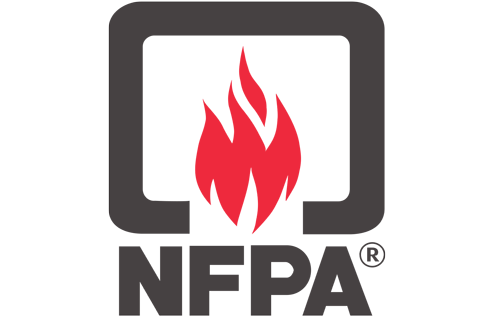 NFPA National Fire Protection Association logo representing fire safety and prevention standards
