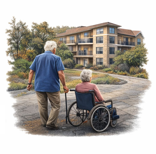 Senior living community icon